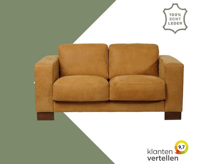 Leren bank Clear - 2 zits, Antiek en Kunst, Antiek | Meubels | Stoelen en Sofa's, Ophalen of Verzenden