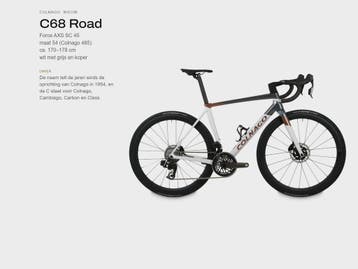 Colnago C68 Force AXS koersfiets nieuw wit maat 54 (485), Fietsen en Brommers, Overige merken, 28 inch, Carbon, Nieuw
