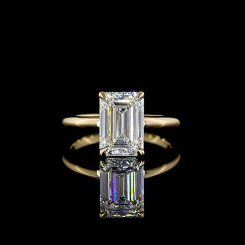 Zonder minimumprijs - Ring - 14 karaat Geel goud - 5.04ct., Nieuw