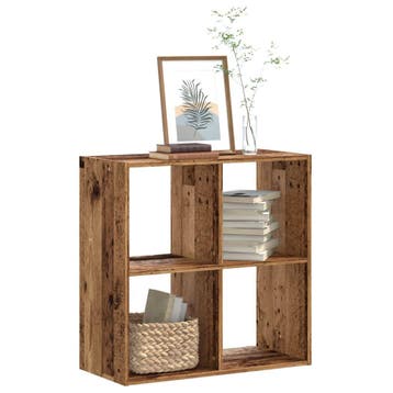 vidaXL Boekenkast 68,5x32x68,5 cm bewerkt hout oud, Verzenden, Nieuw