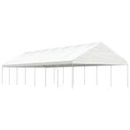 vidaXL Prieel met dak 15,61x5,88x3,75 m polyetheen wit, Verzenden, Nieuw