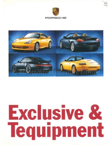 1999 PORSCHE EXCLUSIVE | TEQUIPMENT BROCHURE DUITS, Nieuw