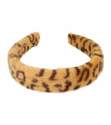Haarband Diadeem 3cm – Teddy Imitatiebont – Panterprint –, Nieuw