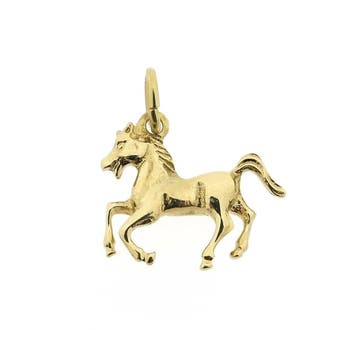Gouden hanger van een paard (Hanger of bedel), Ophalen of Verzenden