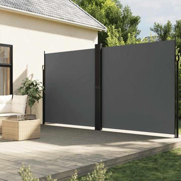 vidaXL Windscherm uittrekbaar 200x600 cm antracietkleurig, Verzenden