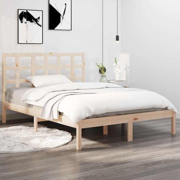 vidaXL Bedframe massief hout 160x200 cm, Verzenden