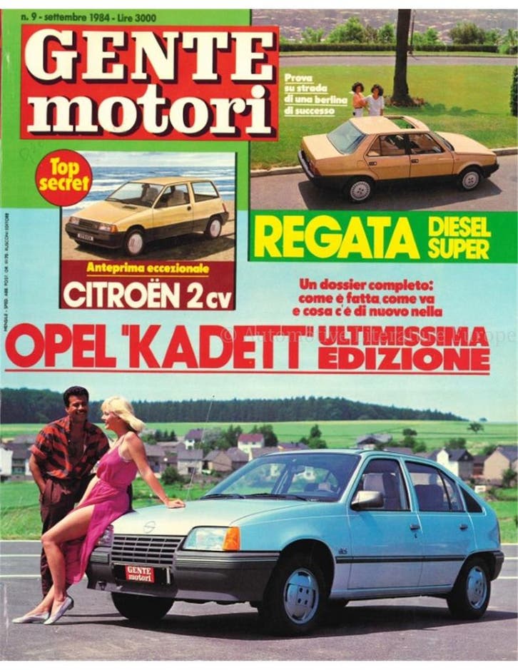 1984 GENTE MOTORI MAGAZINE 09 ITALIAANS, Boeken, Auto's | Folders en Tijdschriften