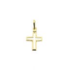 Gouden hanger van een kruis (Hanger of bedel), Handtassen en Accessoires, Bedels, Ophalen of Verzenden, Gebruikt, Goud, Overige merken