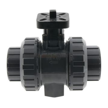 G2'' PVC Kogelkraan ISO-Top Dubbele Wartel - PB, Verzenden