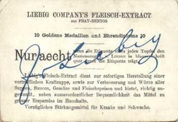 LIEBIG chromos - série S 154 - Allemagne - Carte postale, Collections