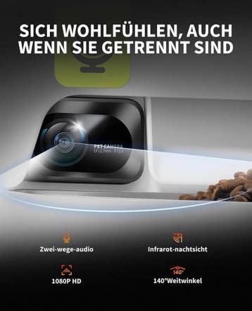 PETKIT Automatische Voerbak Kat 2 Bakjes Met Camera, 5L,..., Ophalen of Verzenden, Nieuw