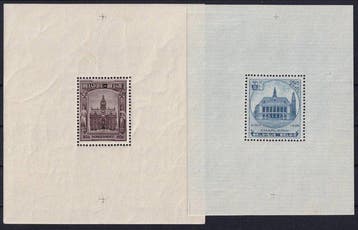 Belgique 1936 - Blocs de Borgerhout et Charleroi - OBP/COB, Gestempeld