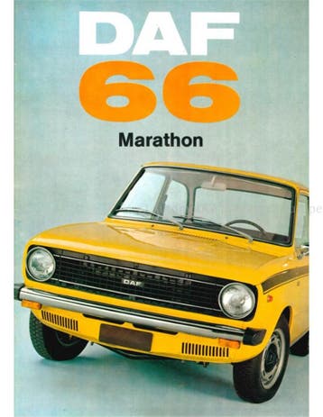 1972 DAF 66 MARATHON BROCHURE NEDERLANDS