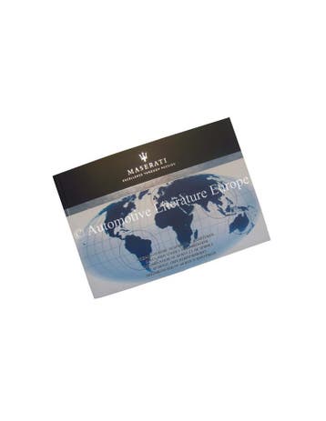 2011 MASERATI VERKOOP EN DEALERORGANISATIE HANDBOEK, Ophalen of Verzenden
