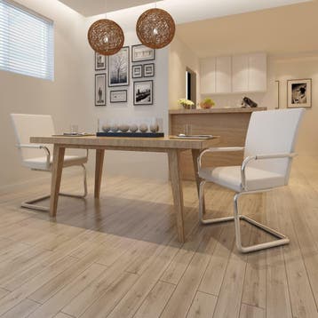 vidaXL Eetkamerstoelen 2 st kunstleer wit, Verzenden, Nieuw