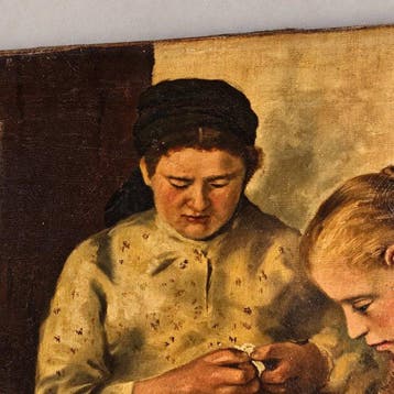 Europese school (XX) - Two Women at Needlework