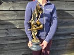 Beeld, Bronze: Scarf Dancer 52cm - Lady - 52.5 cm - Brons,, Antiek en Kunst