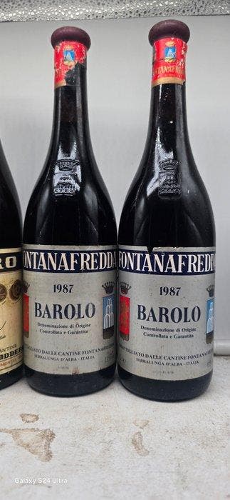 1970 , 1971 Oddero & 1987 x2 Fontanafredda - Barolo - 4, Verzamelen, Wijnen