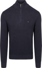 Tommy Hilfiger Half Zip Trui Navy maat Maat 52/54 (L) Heren, Kleding | Heren, Truien en Vesten, Maat 52/54 (L), Tommy Hilfiger