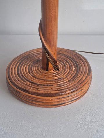 Lampe - A poser - Rotin, Bois, Bambou - Lampe en rotin - 53