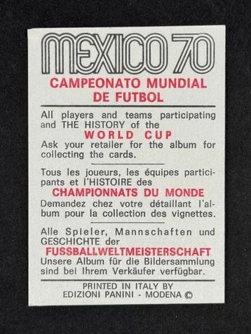 1970 Panini World Cup Mexico 70 - Romania: Mircea Lucescu -