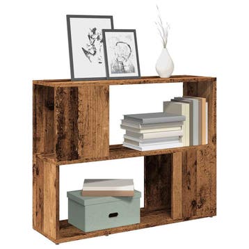 vidaXL Boekenkast/kamerscherm 80x24x63 cm oud houtkleurig, Huis en Inrichting, Kasten | Boekenkasten, Verzenden, Nieuw