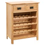 vidaXL Wijnkast 72x32x90 cm massief eikenhout, Verzenden