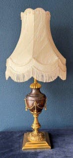 Lampe - Bronze patiné, Brons - Hollywood Regency