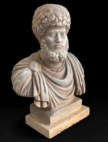 sculptuur, Giulio Cesare 38 cm su base marmo - 38 cm -