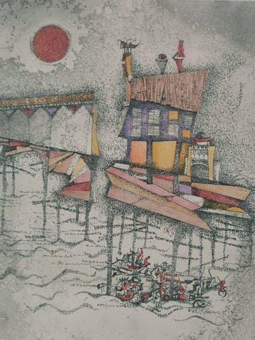 Ossi Czinner (1924 – 2014) - Maisons sur pilotis