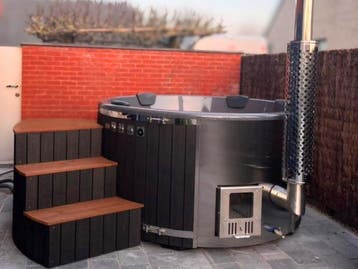 Nieuwe Hottub 4-5 Personen | Hydromassage &amp; Bubbels, Verzenden, Nieuw, Vast