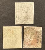 België 1849/1850 - Leopold 1 : Medaillon met watermerk in, Postzegels en Munten, Postzegels | Europa | België, Gestempeld