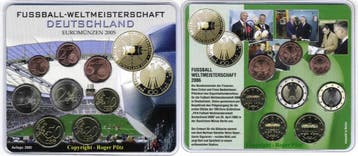 3,88 Euro 2005 Brd Kms zur 100 Euro goudMunt voetbal Wm 2..., Verzenden