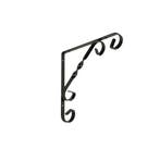 Duraline - Plankdrager - Ornament Zwart - Metaal - 15x15cm, Verzenden, Nieuw