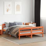 vidaXL Bedframe zonder matras massief grenenhout wasbruin, Verzenden, Nieuw