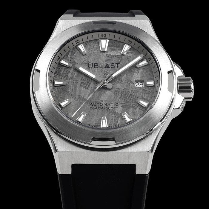 Ublast - Beyond - Real Meteorite Dial - Automatic Swiss Made, Handtassen en Accessoires, Horloges | Heren