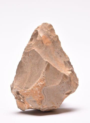 midden paleolithisch Vuursteen midden paleolithische biface, Antiek en Kunst, Antiek | Overige Antiek