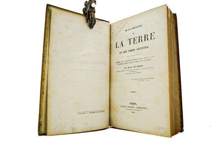 Marcel de Serres - De la création de la Terre et des corps, Antiquités & Art, Antiquités | Livres & Manuscrits