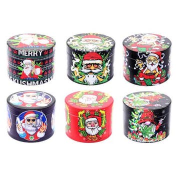 Kerst Kruidengrinder – Santa Edition (50mm, 4-delig), Verzenden, Nieuw