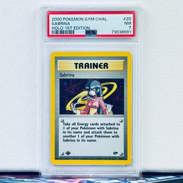 Pokémon Graded card - SABRINA HOLO-1ST EDITION #20 - Pokémon, Nieuw