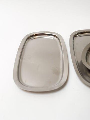 Alessi - Plateau (5) - Métal - Opdien petit feuillet