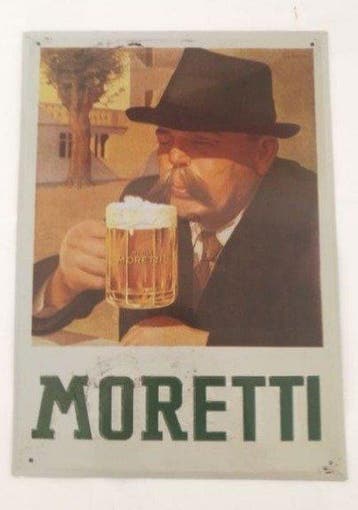 Moretti - Enseigne publicitaire - Acier