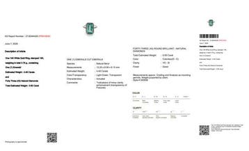 Sans prix de réserve - Bague - 14 carats Or blanc - 4.49ct., Bijoux, Sacs & Beauté, Bagues