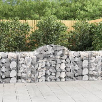 vidaXL Schanskorf gewelfd 200x50x80/100 cm gegalvaniseerd, Verzenden