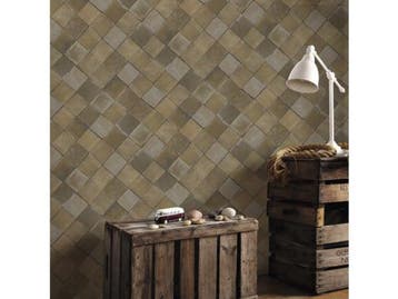 Veiling - 15x Superfresco Easy Terra Tiles Vliesbehang, Huis en Inrichting, Nieuw