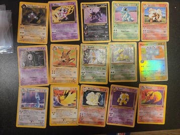 Pokémon - 15 Bulk kaarten - Houndoom, Ninetales, Magneton,