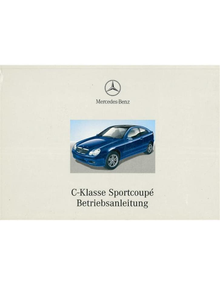 2002 MERCEDES BENZ C KLASSE SPORTCOUPE INSTRUCTIEBOEKJE, Auto diversen, Handleidingen en Instructieboekjes