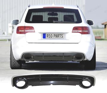 DIFFUSEUR ARRIÈRE AUDI A6 C6 AVANT LOOK RS6 04-08 NOIR BRILL, Verzenden, Neuf