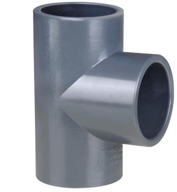 Pvc T-stuk 50mm 90 graden PN16 (Pvc T-stuk 90 graden), Verzenden, Nieuw