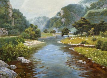 Xu Yanchun - River Valley Scenery / Mountain Stream and